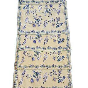 April Cornell VTG French Country Provance Herbs Yellow Cotton Placemats Set -EC